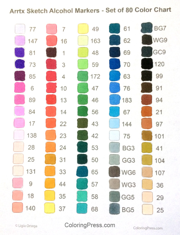 Cobra Color Chart